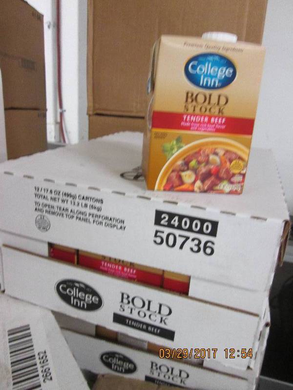 1 case of college inn bold stock te...