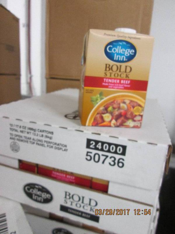 1 case of college inn bold stock te...