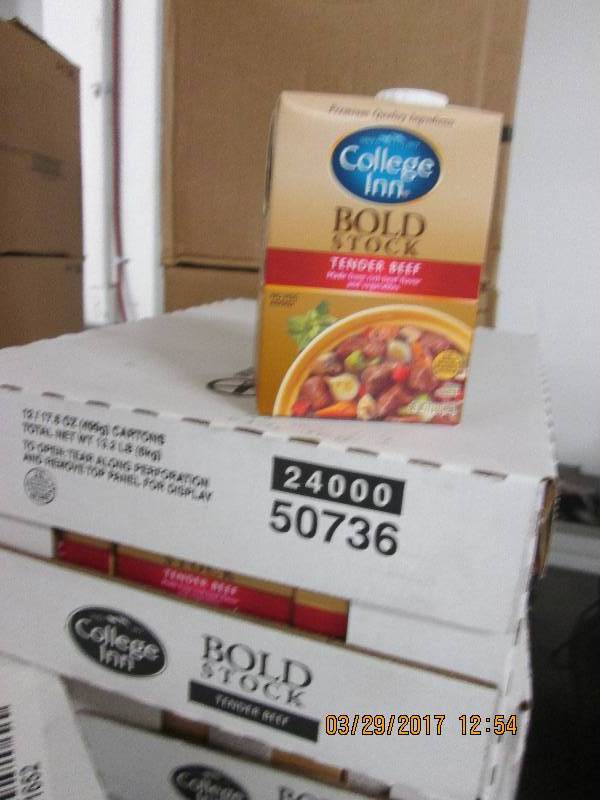 1 case of college inn bold stock te...
