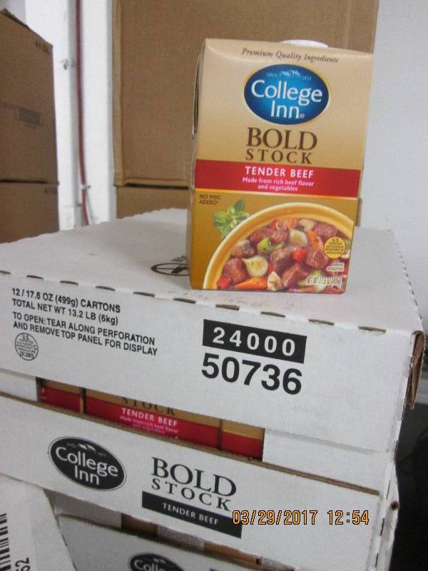 1 case of college inn bold stock te...