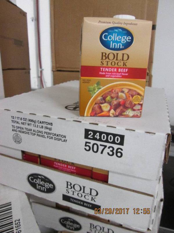1 case of college inn bold stock te...