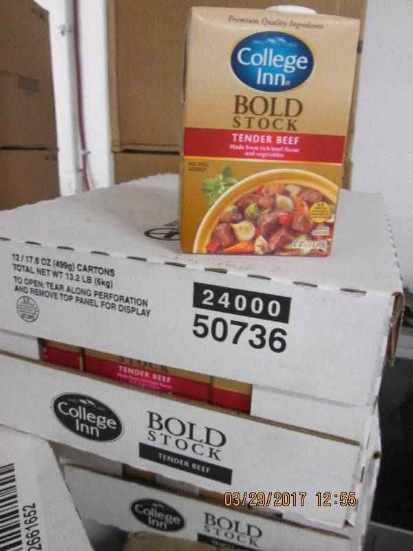 1 case of college inn bold stock te...