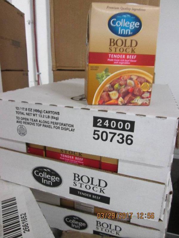 1 case of college inn bold stock te...