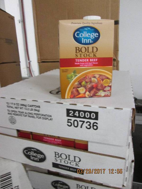 1 case of college inn bold stock te...