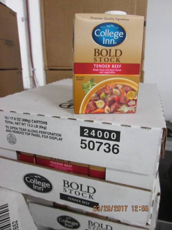 1 case of college inn bold stock te...