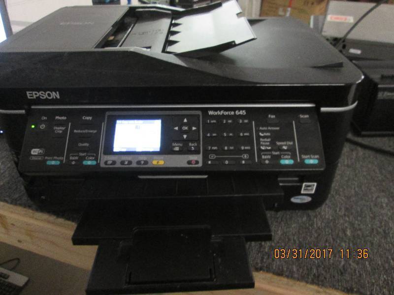 epson workforce center 645 printer,...