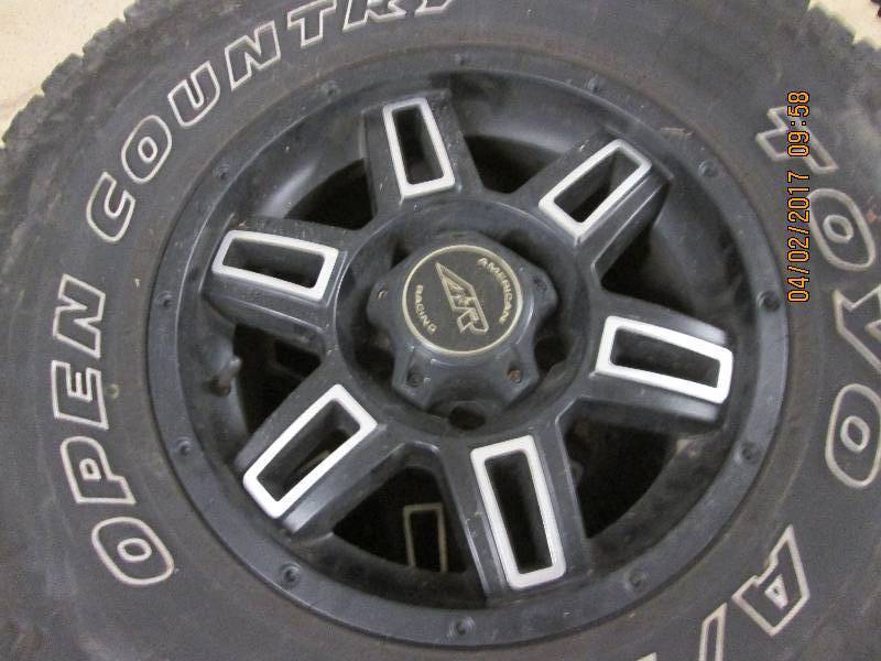 lot 14 image: 4 american racing aluminum 5 lug ri...