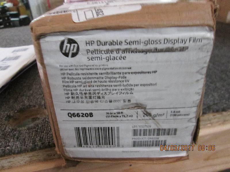 lot 40 image: new HP  durable semi gloss display ...