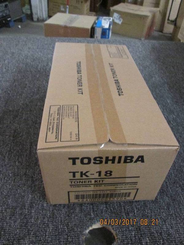 lot 45 image: new Toshiba tk18 black toner cartri...