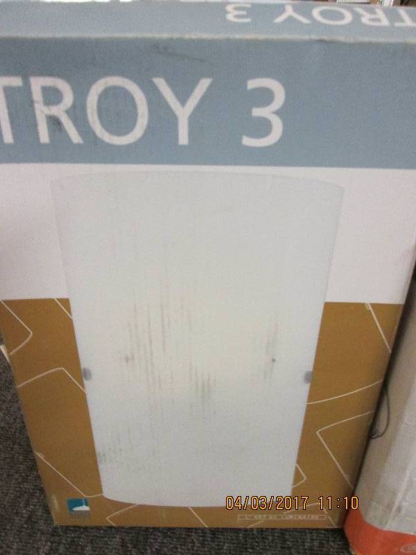 lot 69 image: 2 light fixtures a troy 3 and a 2 p...