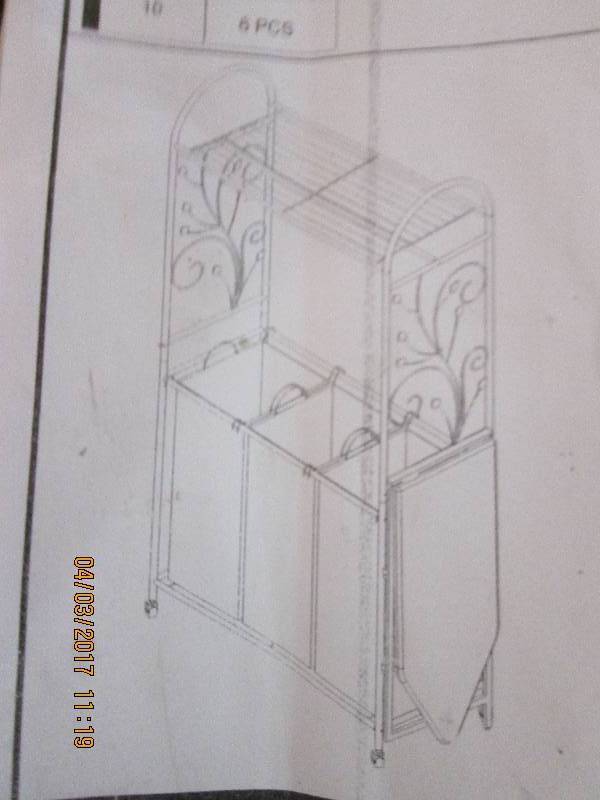 lot 72 image: laundry center with a ironing board...
