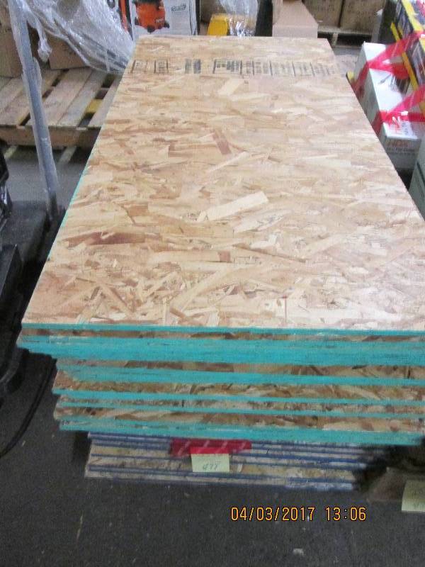 lot 78 image: 34 pcs of plywood 4 foot x 2 foot g...