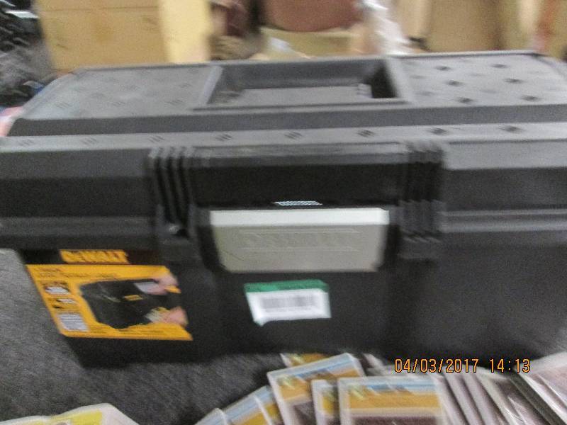 lot 81 image: dewalt tool box no handle otherwise...