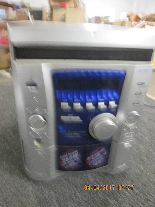 lot 87 image: radio with 3 disc cd changer, tape ...