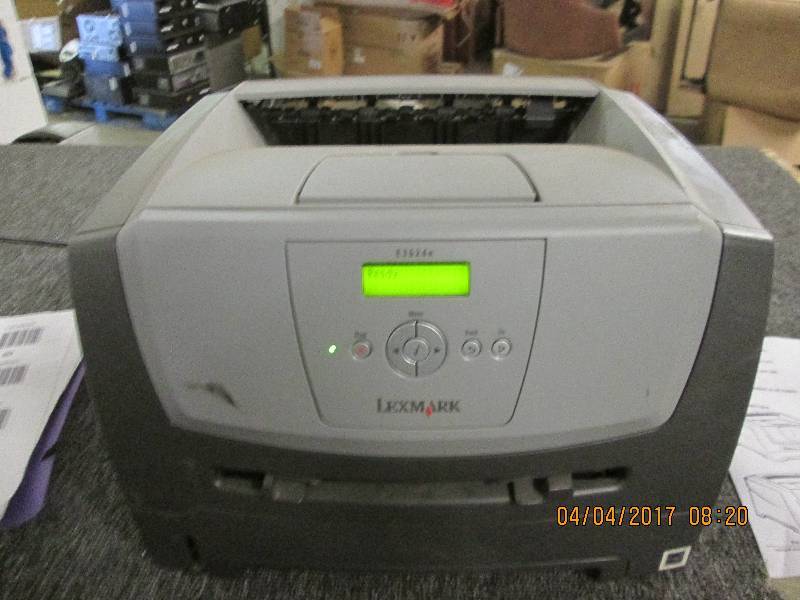 lot 89 image: lexmark e352dn laser printer tested...