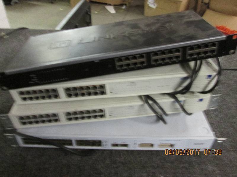 lot 110 image: lot of netwroking switches 3 - 3 co...