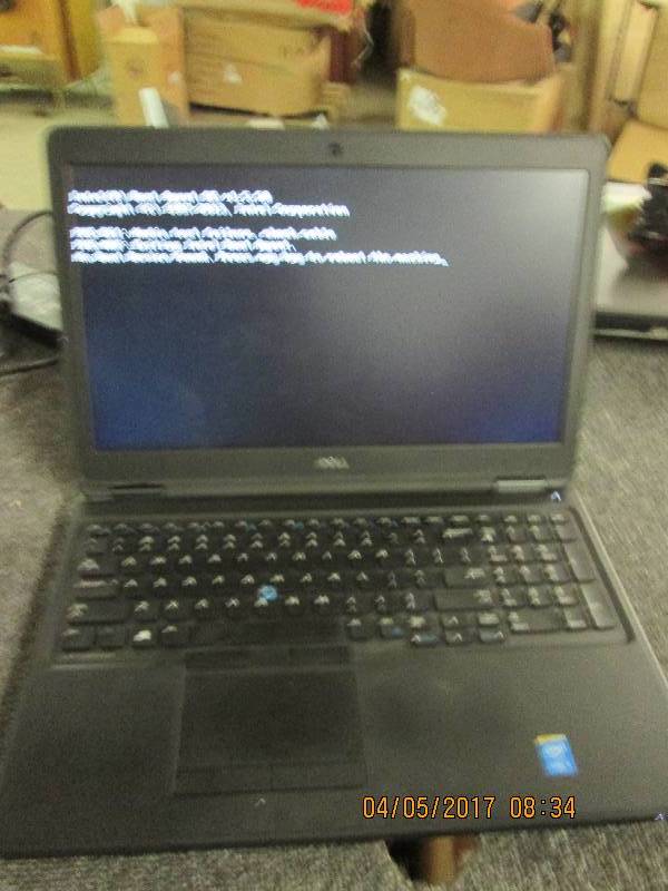 lot 117 image: dell latitude E5550 laptop no hard ...