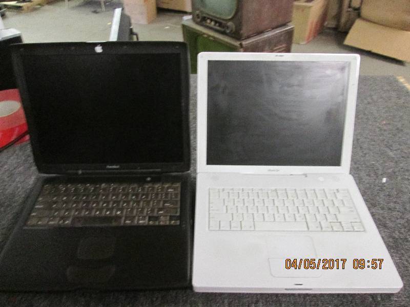 lot 122 image: 2 apple laptops 1 powerbook and 1 i...