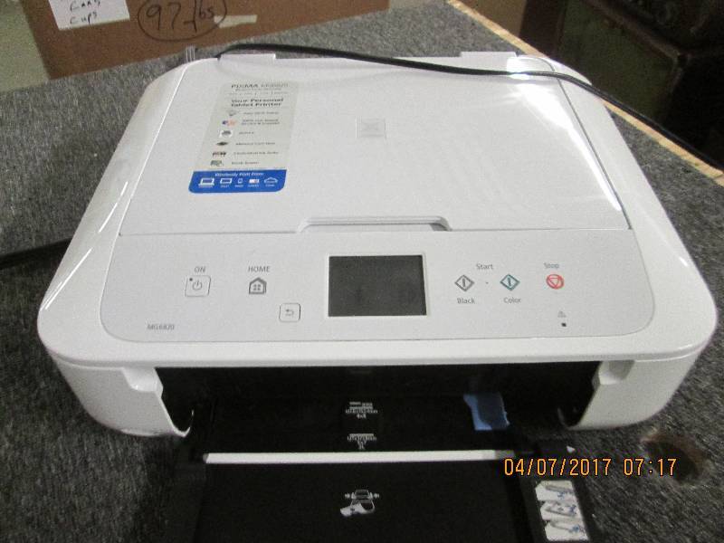 lot 145 image: pixma mg6820 wireless printer and s...
