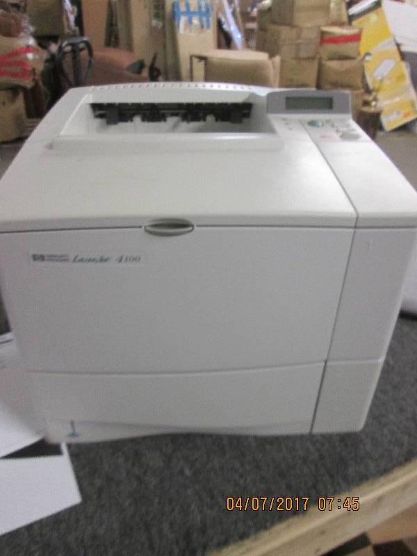 lot 147 image: hewlett packard laserjet 4100 print...