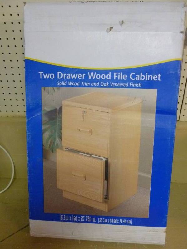 New Wood File Cabinet