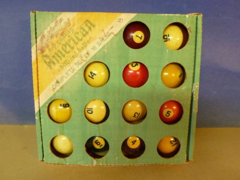 Vintage Pool Ball Set