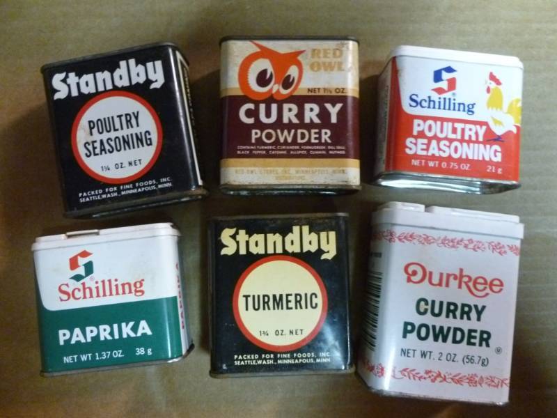 Vintage Spice Containers