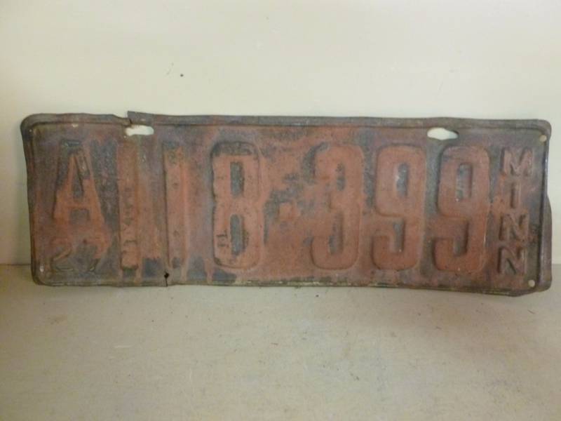Antique Licence Plate
