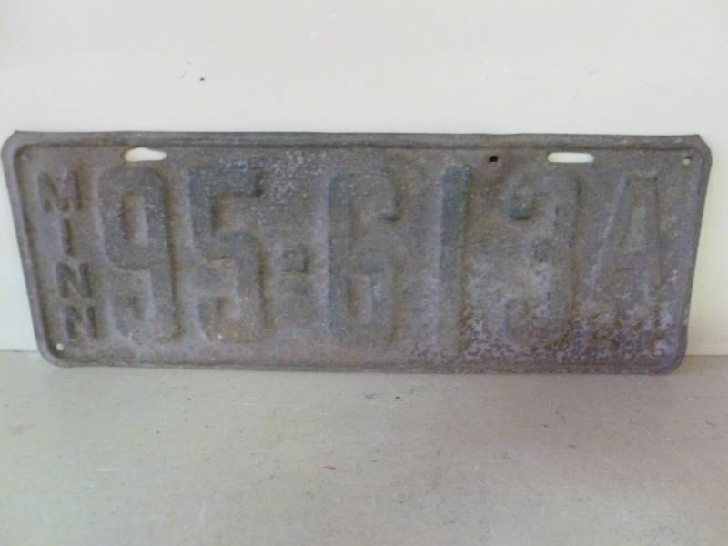 Antique License Plate