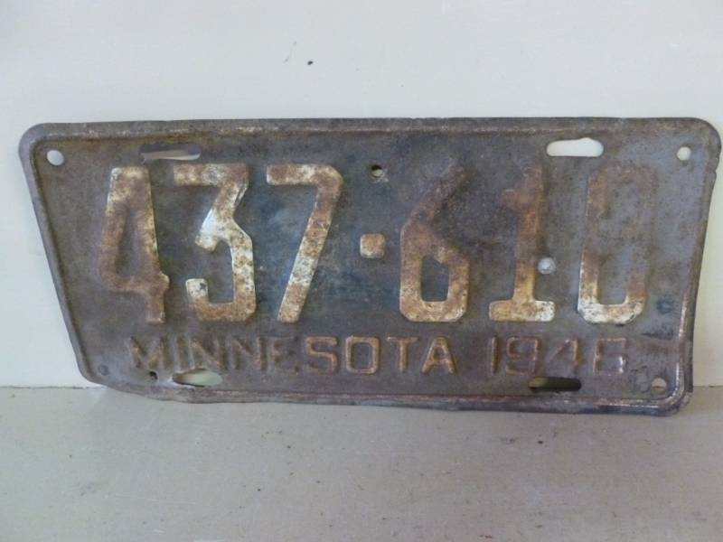 Vintage License Plate
