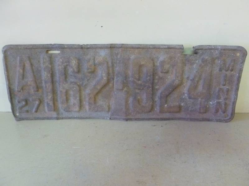 Antique License Plate