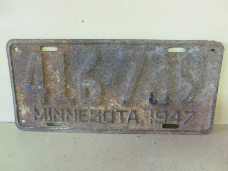 Vintage License Plate