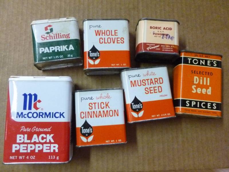 Vintage Spice Containers