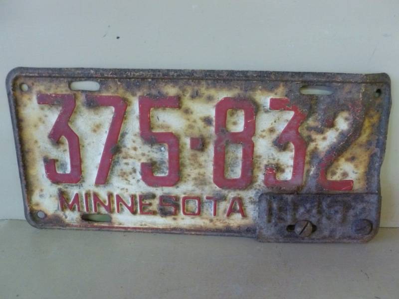 Vintage License Plate