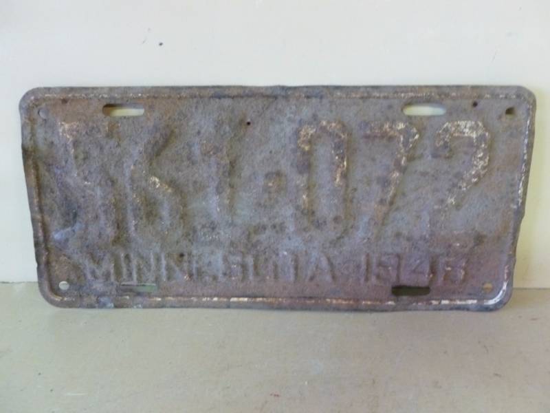 Vintage License Plate
