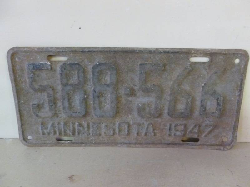 Vintage License Plate