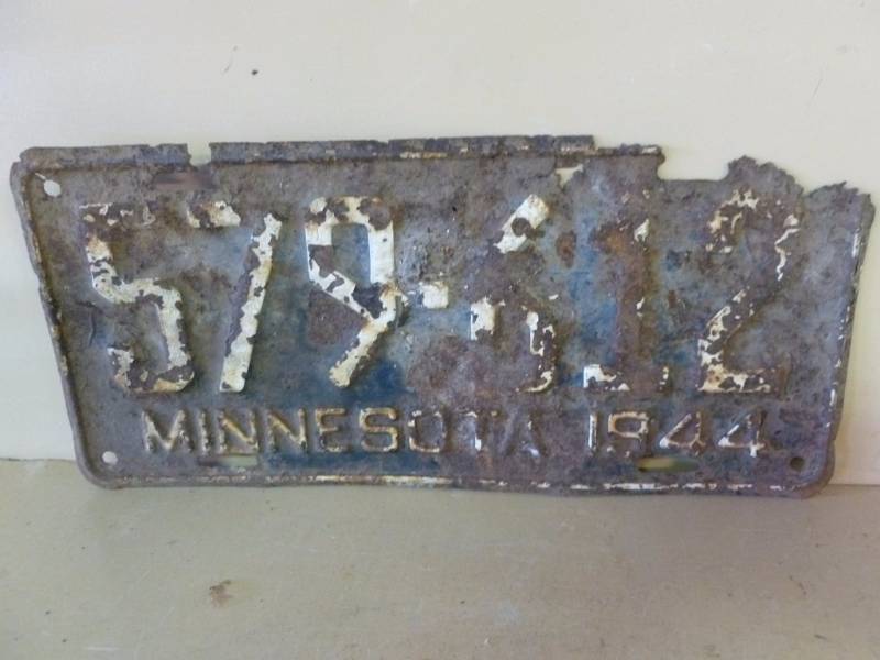 Vintage License Plate