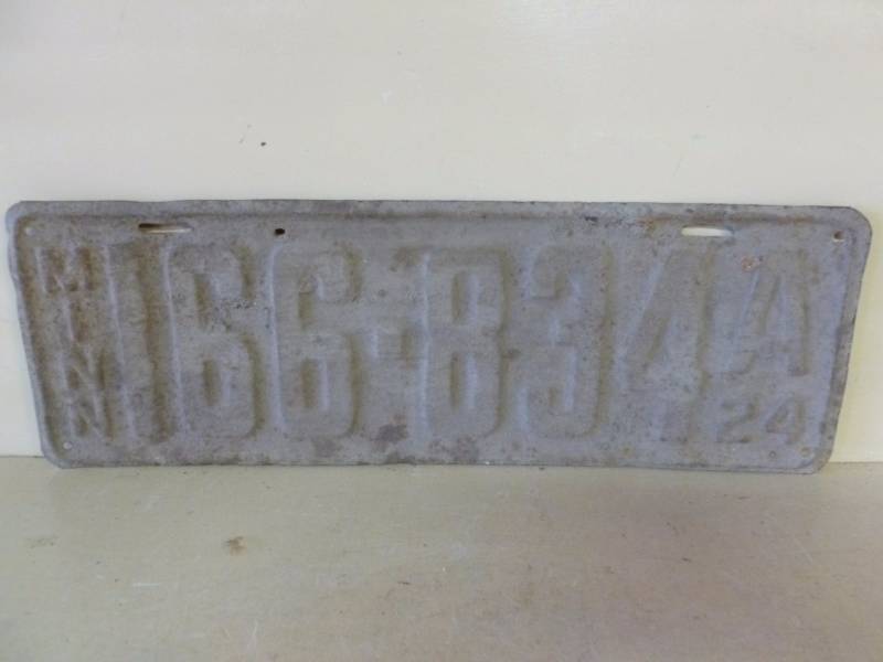 Antique License Plate