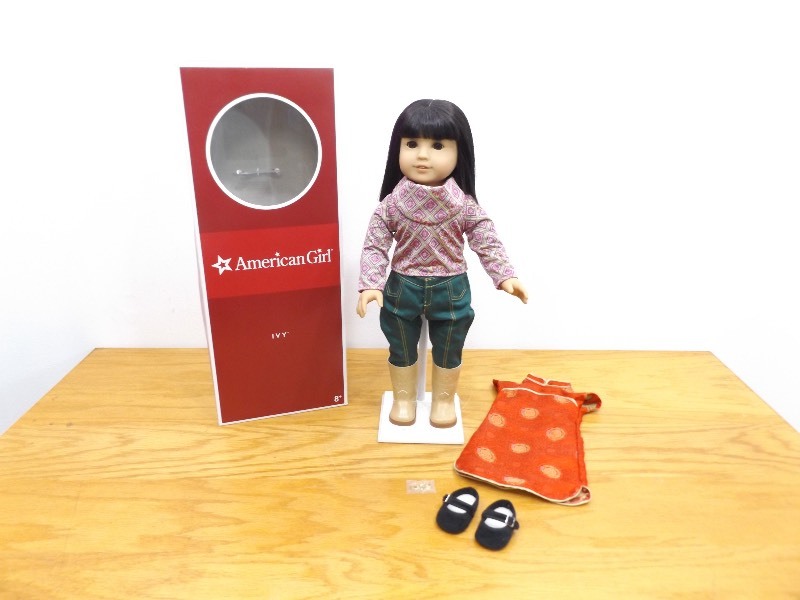 lot 2 image: NEW RETIRED American Girl Doll Ivy with Accessories