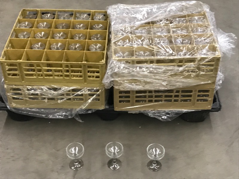 lot 43 image: Lot Of (97) Small Margarita Glasses...