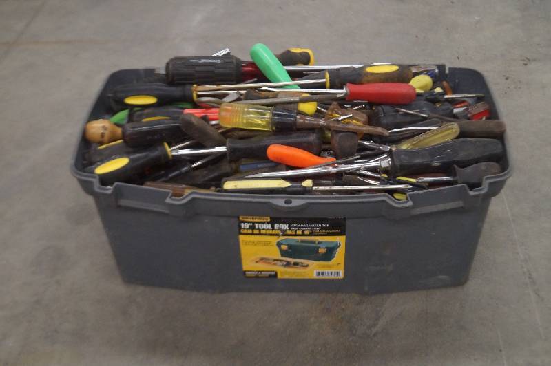 Toolbox with Screwdrivers