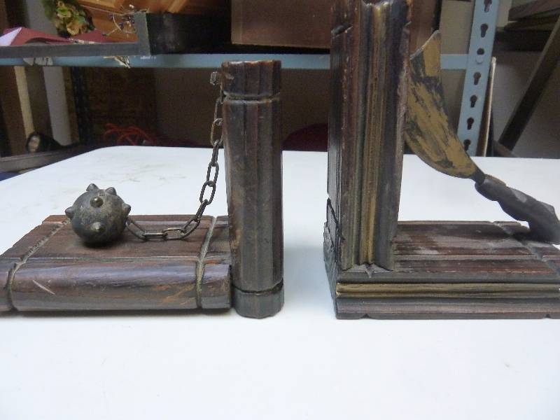 lot 25 image: Medieval Book Ends - Available Only Because of Non Pick Up on Last Auction