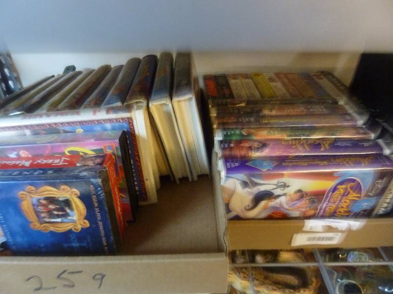 lot 53 image: Large Lot of VHS Movies and VCR