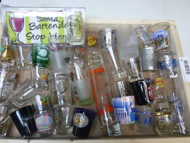 lot 75 image: Large Shot Glass Lot