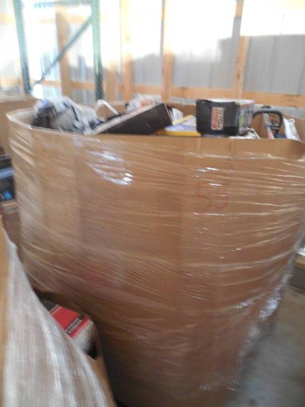 lot 55 image: PALLET LOT OF GENERAL MERCHANDISE AND TOOLS