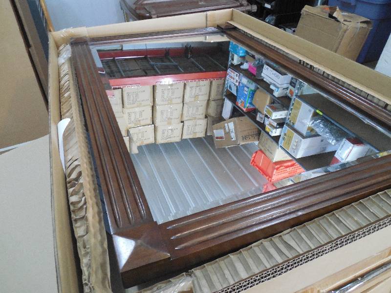 lot 70 image: FRAMED MIRROR 36X24