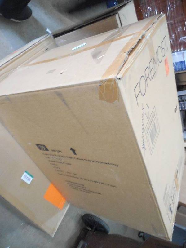 lot 73 image: Home Decorators Collection Naples 24 in. W Vanity Cabinet Only in Distressed Grey