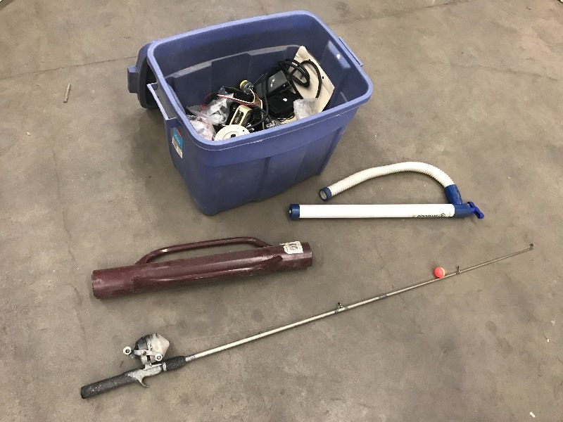 lot 66 image: Lot Of Fishing Pole, Post Pounder,...