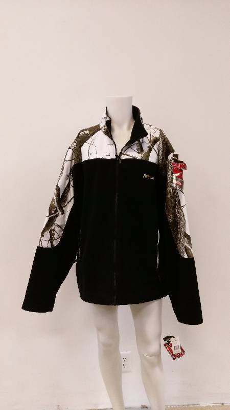 lot 33 image: Rocky Black and Realtree Hardwoods snow Zip up Fleece