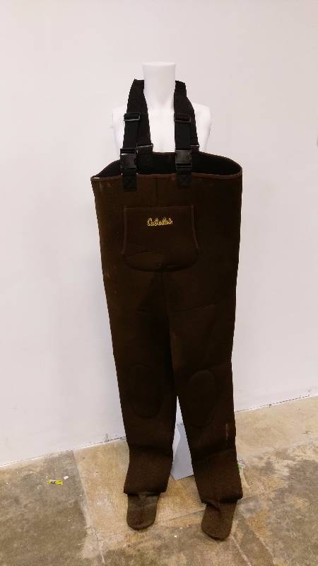 lot 37 image: Cabelas Womens Neoprene Bib Stocking Foot Waders - XL